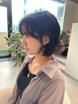 アム(amu) ボブパーマ/パーマボブ/デジタルパーマ/コテ巻き風パーマ