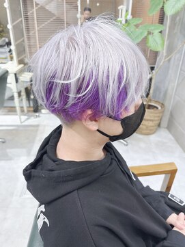 デイズ(days) ホワイトカラー/インナーカラーパープルデザインカラー