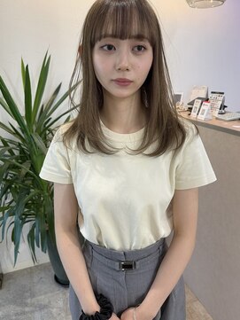 ムード(mood) オリーブグレージュ/ダブルカラー/透明感カラー/髪質改善