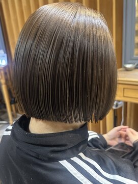 コル アサヒカワ(col asahikawa) シフォンベージュ×ボブ