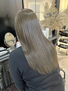 ノエル 池袋店(noel) ブリーチなしダブルカラー*オリーブグレージュ