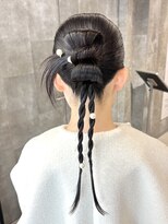 ピークアブー 原宿ハラカド(PEEK-A-BOO)&nbsp;ヘアセット 結婚式ヘア タイトヘア カチモリ 着物ヘア シニヨン
