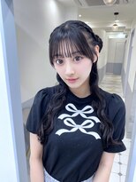 リルミー ミュエナ 大須 矢場町(Lilme myuena)&nbsp;着物ヘア/ダークアッシュ/ミディアムレイヤーカット/名古屋