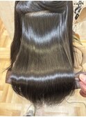 内側の癖まで綺麗に◎美髪縮毛矯正