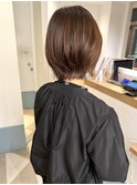 くびれるレイヤーボブ透明感グレージュ大人ボブ20代30代40代