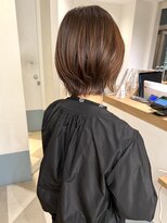 ローネス 銀座(LONESS)&nbsp;くびれるレイヤーボブ透明感グレージュ大人ボブ20代30代40代