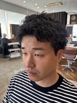 メンズ カノエ 山口小郡店(Men’s CANOE) スパイキーショート×ピンパーマ