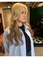 グッドフェローズ キタホリエ(GoodFellas kitahorie)&nbsp;大人可愛いレイヤーハイトーン×グラデカラーブリーチ艶感