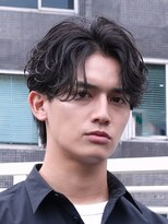 バイフィフス 原宿/表参道(by fifth) 緩め波巻きスパイラルパーマシャドウパーマメンズセンターパート
