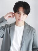 刈り上げないスーツ黒髪スマートマッシュ20代30代p1草加