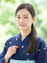 と和 巣鴨 【浴衣】大人女性に。洗練されたタイトローポニーヘアセット