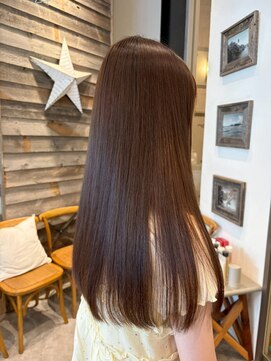 ルチア ヘア ステラ 京都店(Lucia hair stella) 顔周りミディアムレイヤー髪質改善縮毛矯正韓国京都河原町