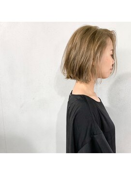 タグ(#tag) #スモークベージュボブ