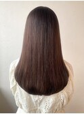Hona hair ☆ マロンブラウン×ナチュラルストレート