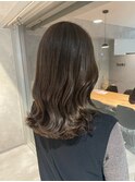 20代30代☆透明感のあるフォギーベージュカラー☆くびれミディ
