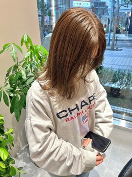 ガリカ 横浜(Gallica) 【minami】透け感艶髪ナチュラルブラウン/ブリーチなし<横浜>