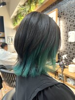 ルーム(Room)&nbsp;インナーカラーグリーン/ウルフインナーカラー