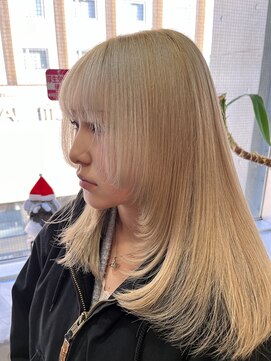 アウラ(AURA) ミルクティーカラーダブルカラーケアブリーチカラー