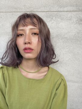 ヘアアンドアイラッシュ ココアンジェ くりえいと宗像店(Coco Ange) アンニュイ ボブ