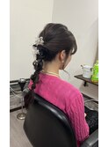 編み下ろしヘアセット