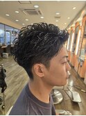 ツーブロック×パーマ