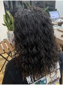 海外風ロン毛パーマ