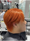 メンズセンターパート