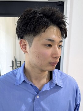 ベル 桑名(BHEL) 三重桑名ニュアンスパーマスパイキーショート緩めセンターパート