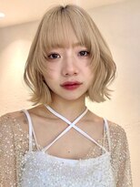 サイン 渋谷(SIGN)&nbsp;20代/タッセルボブ/レイヤーボブ/透明感カラー