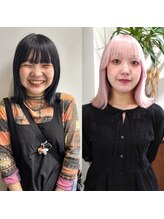 スタッフ紹介◎【新井桜良/アライオウラ】【原口桃歌/ハラグチモモカ】気持ちいいシャンプーを心がけます◎