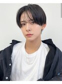 メンズモテヘア ツーウェイ シースルーマッシュ コンマバング