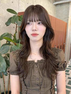 ノエ(noe) くびれヘア/アプリコットオレンジ/ハイライトカラー/栄c173