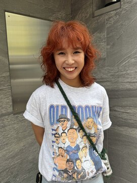 ルピネバイバド(Lupine by bud) ブリーチなしダブルカラー/オレンジヘア/透明感カラー