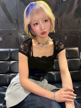 エクーエルム 心斎橋(ECOO yelm) 【デザインカラー×ボブ】ハイトーン/ブリーチ