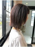 外ハネボブ切りっぱなしぷつっとピンクブラウン群馬太田
