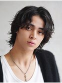 ツイストスパイラルパーマシャドウパーマメンズウルフパーマ