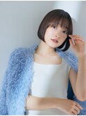 小顔カット×透明感カラー[恵比寿駅/髪質改善/オリーブグレー]
