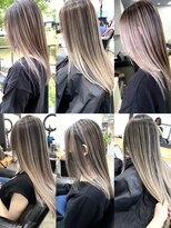 ワンスタイル(One style)&nbsp;【ケアブリーチ2回】バレイヤージュ＋髪質改善