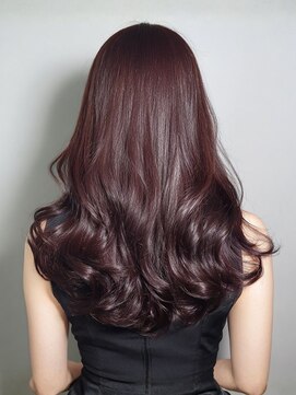 アイビー(ivy) 艶感韓国風20代30代大人可愛いカール似合わせカット秋カラー