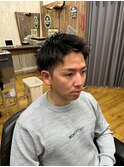 MEN’S HAIR/サーフカール/刈り上げセンターパート/印西
