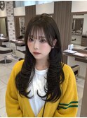 似合わせハイレイヤーカット×髪質改善×オリーブベージュ