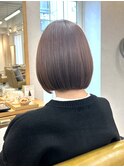 ボブ×ブラウンカラー