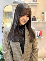 ジーナ 天神(Zina)&nbsp;韓国ヘア/レイヤーカット/顔周り/ザクザクレイヤー/グレージュ