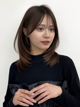 アマトウキョウスマートサロン(AMA TOKYO×Smart Salon) くびれレイヤー/顔まわりカット/レイヤーカット/小顔ヘア