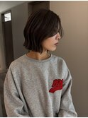 顔まわりレイヤーボブ