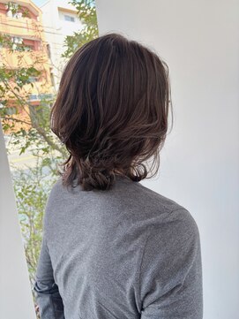 ユウヘアー 本山店(U Hair) ミディアムレイヤー/アッシュブラウン/高保湿トリートメント