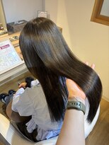 マリブ ヘアリゾート 伊勢崎本店(malibu hair resort)&nbsp;rina  透明感オリーブグレージュ