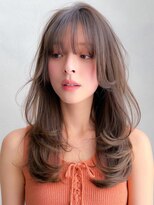 アグノス 青山(Agnos) ★小顔シースルーバング黒髪ワンカールレイヤーウルフミディ