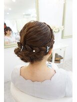 ヘアアンドメイクジップ恵比寿 (Hair＆Make ZIP)&nbsp;編み込みサイドアップ　ヘアセット