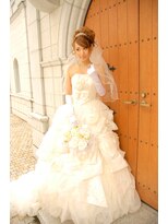 アルファーカット イチノハシ(ALPHACUT ichinohashi)&nbsp;【ドレス】ブライダルドレス編み込みアレンジ